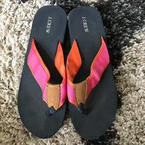 J. CREW FLIP FLOPS- PLATFORM